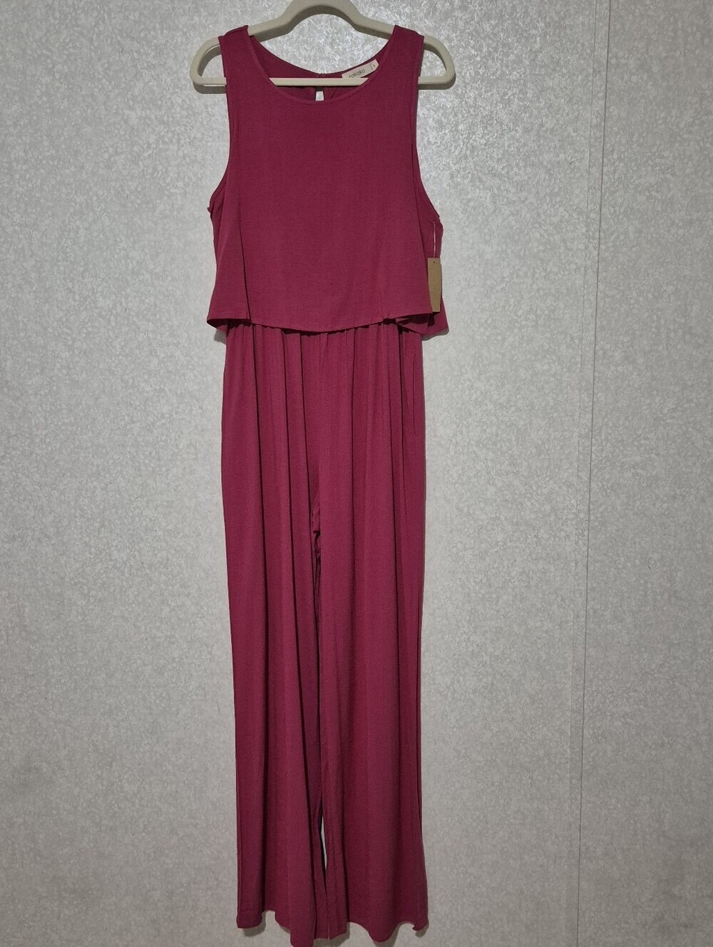 NWT ROKOKO Sleeveless PINK One-Piece Jumpsuit...SIZE:L